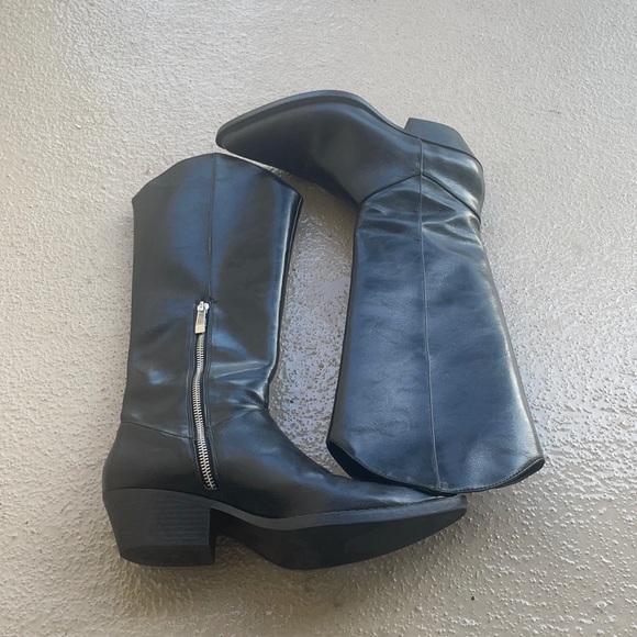 Shoes Zara Cowboy Boots With Inside Zippers Poshmark